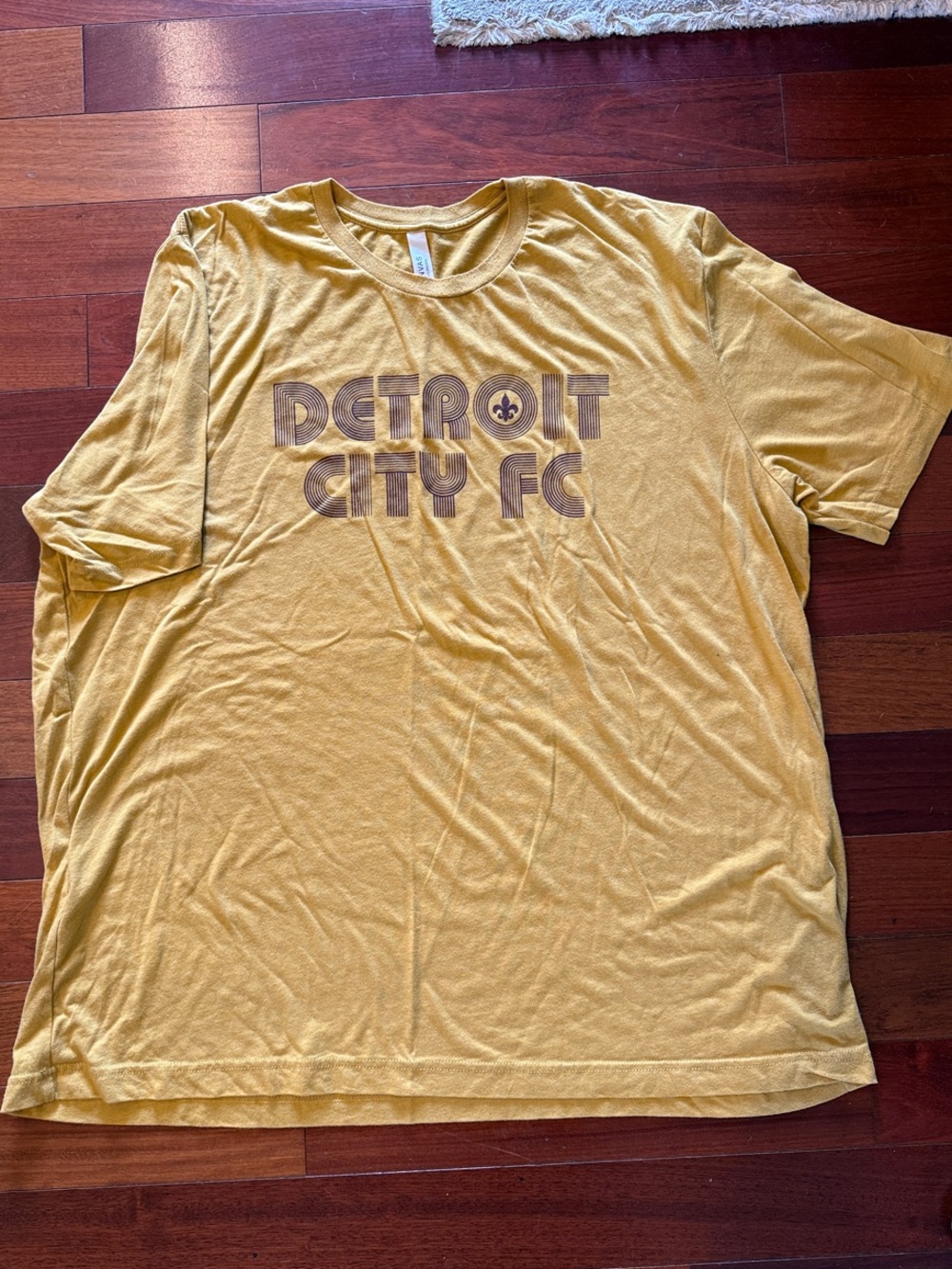 Detroit City FC Men's Yellow Graphic T‑Shirt-3XL